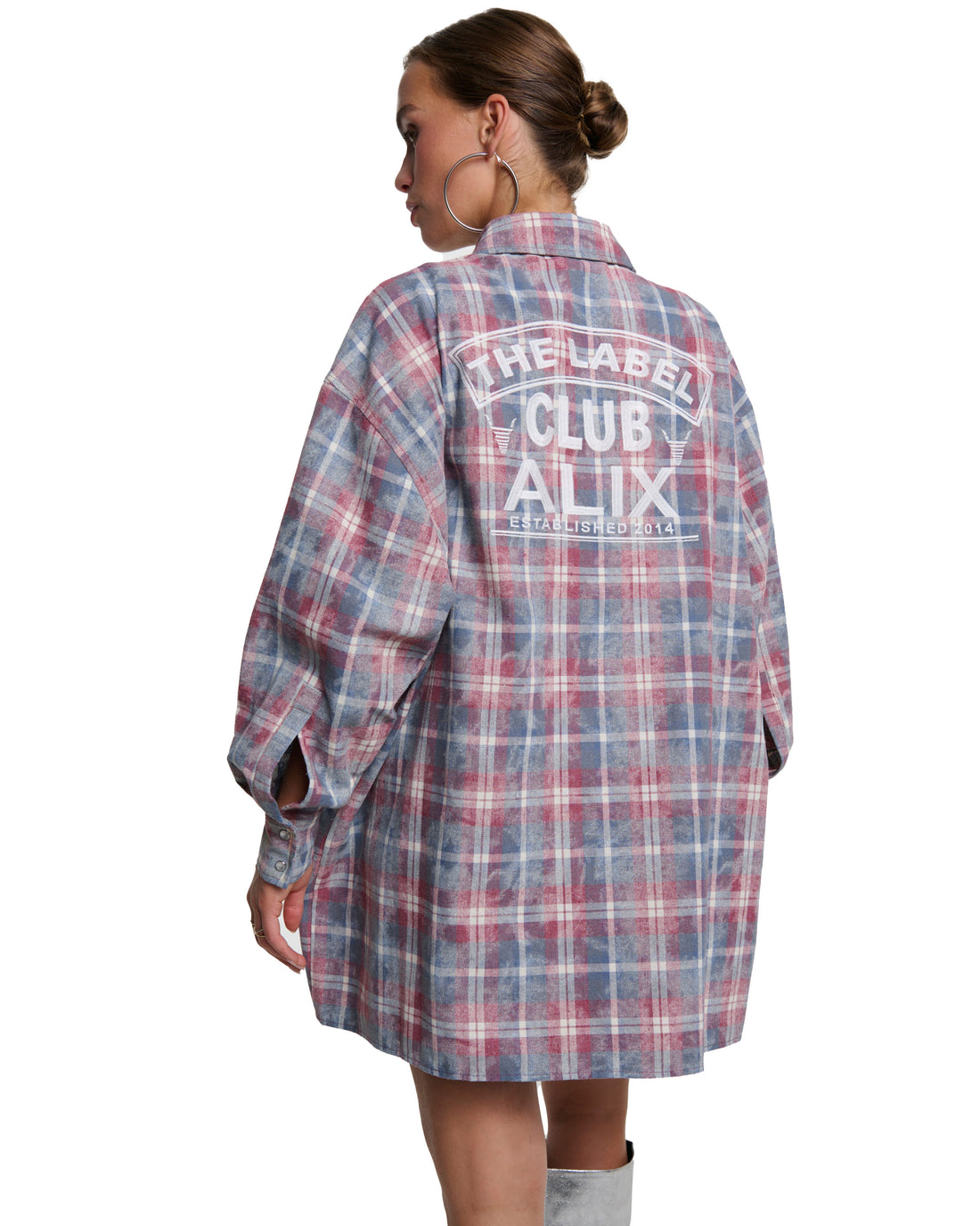 Aniston Übergangsjacke Gr. 38 neuwertig mit Pailletten olivgrün aus Baumwolle